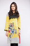 PS18-39 Yellow Digital Printed Stitched Lawn Shirt- 1PC