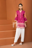 PE18-10 Pink Digital Printed Stitched Lawn Shirt - 1PC