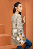 PE18-03 Beige Embroidered Stitched Lawn Shirt- 1PC