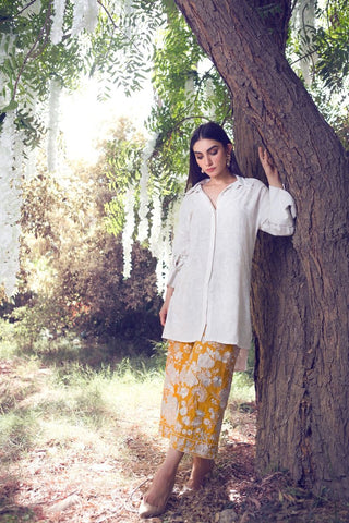 White 2 Pc Khaddi Net Suit GPRET-18-06