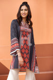 PE18-41 Black Printed Stitched Lawn Shirt- 1PC