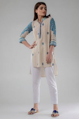Printed High-Low Kurta