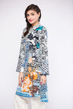 PS18-33 White Digital Printed Stitched Lawn Shirt - 1PC