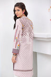 PS18-114 Peach Digital Printed Stitched Lawn Shirt - 1PC