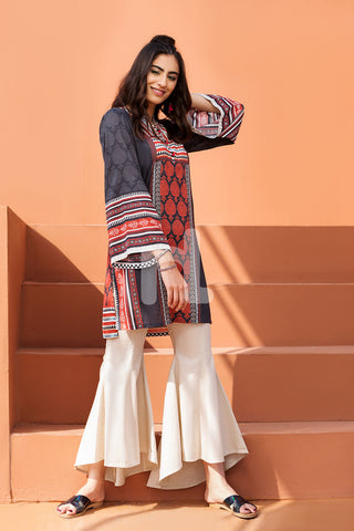 PE18-41 Black Printed Stitched Lawn Shirt- 1PC Product SKU: 000367410103
