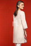 PS18-266 Pink Embroidered Stitched Cotton Shirt- 1PC