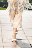 KF-256 - Beige Embroidered Formal Stitched Cambric Trouser