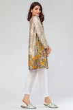 Printed Satin Flared Kurta