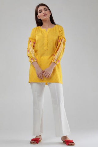 Tunic with Embroidered Sleeves