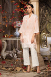 KF-265 - Peach Embroidered Formal Stitched Cotton Shirt - 1PC