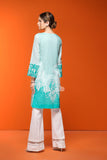 PS18-255 Green Embroidered Stitched Lawn Shirt- 1PC