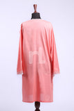 KF-185 - Pink Embroidered Formal Stitched Lawn Shirt - 1PC
