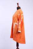KF-186 - Orange Plain Formal Stitched Lawn Shirt - 1PC