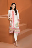 PE18-50 Beige Embroidered Stitched Lawn Shirt- 1PC