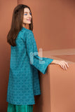PE18-68 Green Printed Stitched Lawn Shirt and Trouser- 2PC