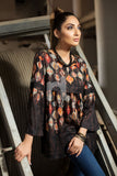 PS18-289 Brown Digital Printed Stitched Micro Modal Fusion Top - 1PC