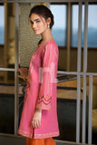 KF-232 - Pink Embroidered Formal Stitched Cambric Shirt and Cambric Trouser - 2PC