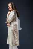 PE17-43 Grey Digital Printed Stitched Silk Shirt- 1PC