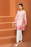 PE18-81 Pink Embroidered Stitched Lawn Shirt - 1PC