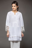 PS18-57 Off White Embroidered Stitched Chiken Shirt - 1PC