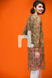 PS17-278 Peach Embroidered Stitched Lawn Shirt- 1PC