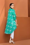 PE18-53 Green Embroidered Stitched Lawn Frock- 1PC