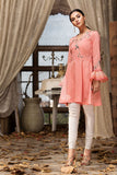 KF-267 - Pink Embroidered Formal Stitched Cotton Shirt - 1PC