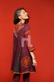 PS18-270 Maroon Embroidered Stitched Lawn Frock- 1PC