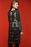 PS18-200 Black Printed Stitched Micro Modal Shirt- 1PC