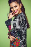 PS17-262 B Green Digital Printed Stitched Lawn Shirt- 1PC