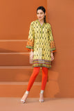 PE18-18 Green Embroidered Stitched Lawn Shirt- 1PC
