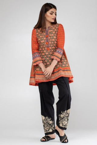 Printed Lawn A-Line Kurta