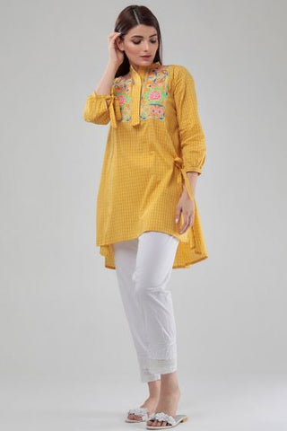 Embroidered A-Line Kurta